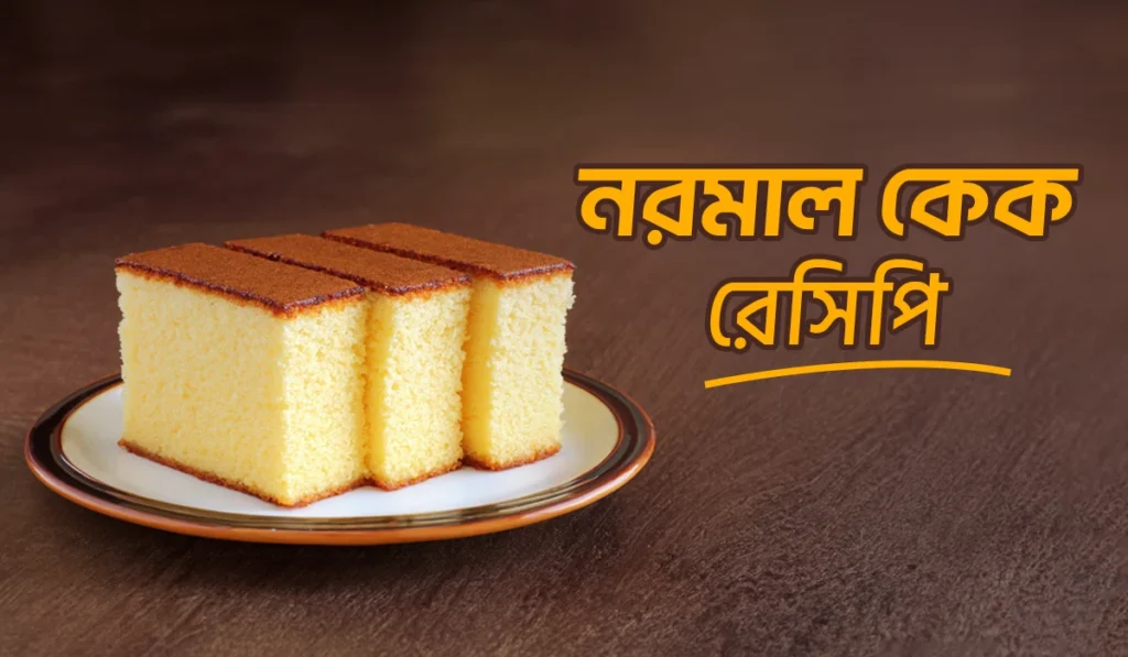 নরমাল কেক রেসিপিঃ সহজেই ঘরে বসে বানান কেক